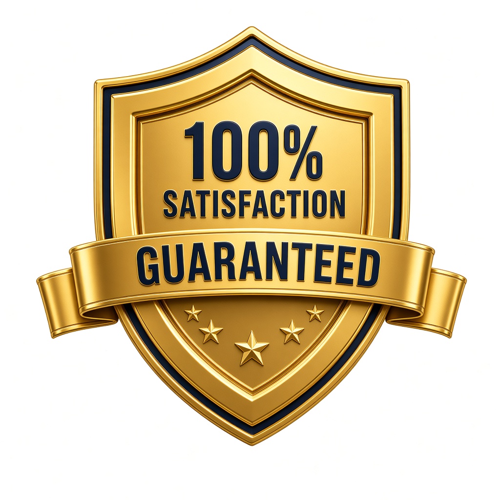 100% satisfaction guaranteed